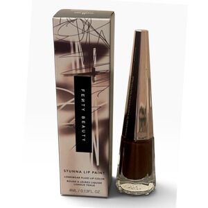 Fenty Beauty Stunna Lip Paint Longwear Fluid Lip Color Unlawful 11 Dark Brown